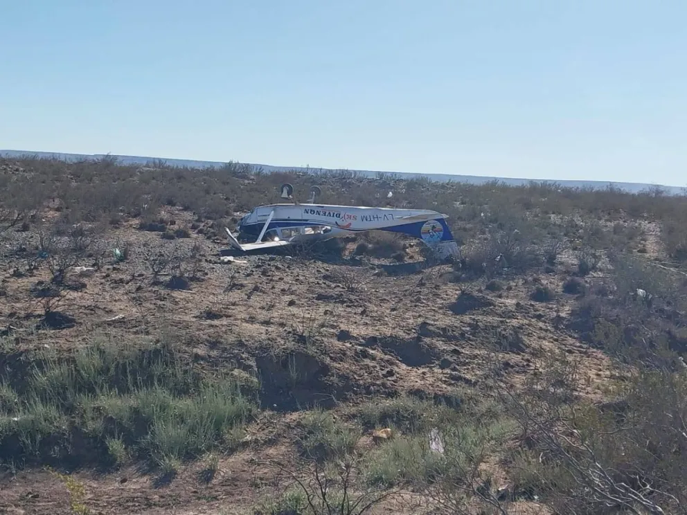 En el accidente aéreo murió  Francisco Moya Klein, un joven piloto de Cipolletti. 