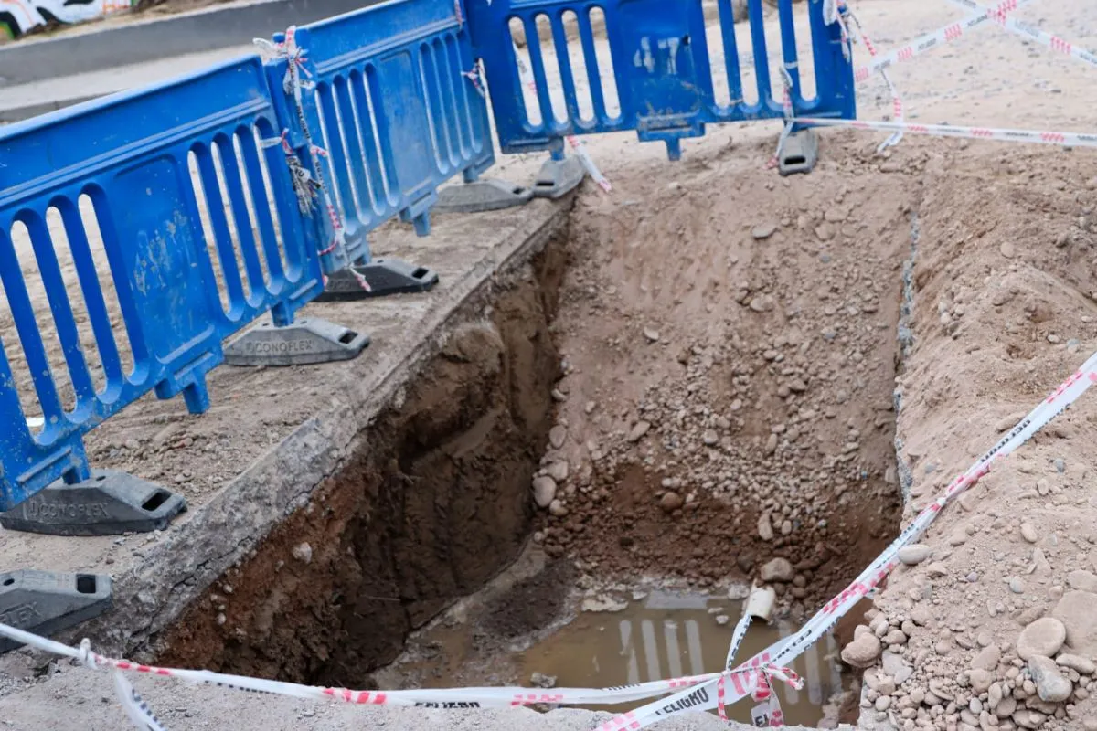 El arreglo que lleva adelante el Municipio. Foto: (Tania Domenicucci)