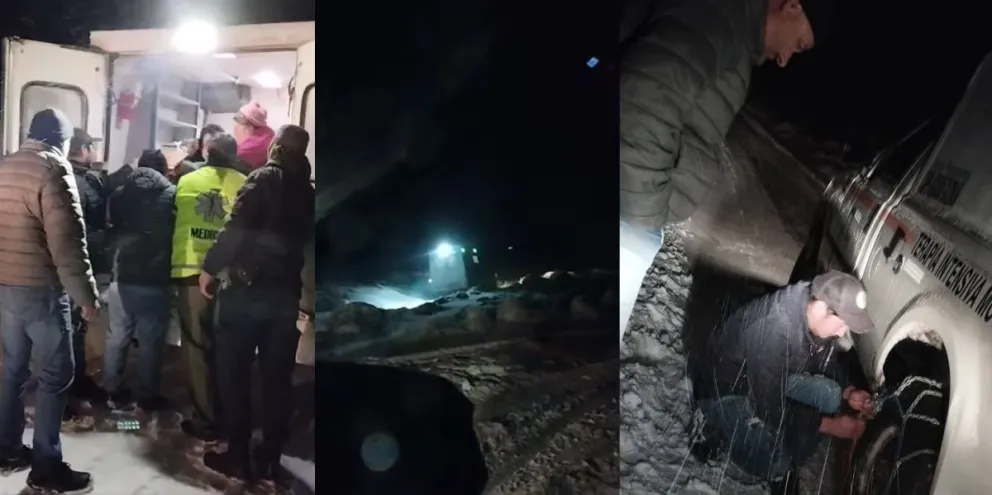 El rescate se dio en medio de condiciones climáticas adversas. 