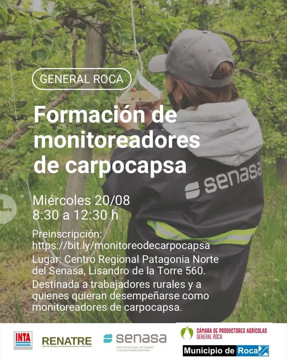 La capacitaci&oacute;n es obligatoria para obtener la certificaci&oacute;n de monitoreadores que expide el Senasa. Foto (INTA)
