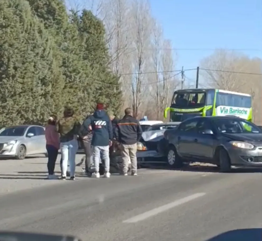 El tránsito en la ruta esta restringido. Foto. ANRoca