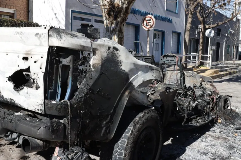 La camioneta estaba valuada en unos 100 millones de pesos. Foto: Tania Domenicucci. ANRoca 