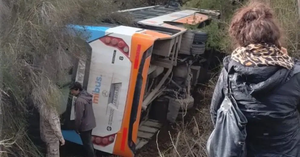 Estado del micro camino al centro de esquí.