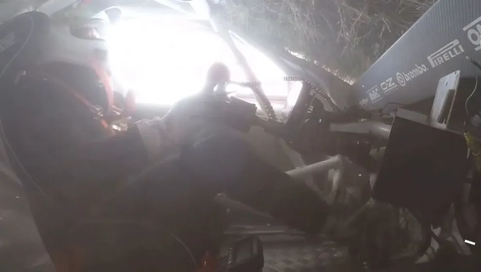 El roquense dio a conocer nuevas imágenes del tremendo vuelco en el autódromo de la ciudad. 
