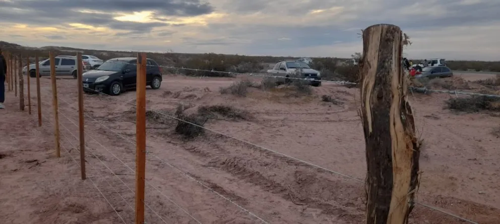 Se alambró el acceso al sector Protegido para que no se ingrese con vehículos. La entrada debe ser caminando. Foto (ANR)