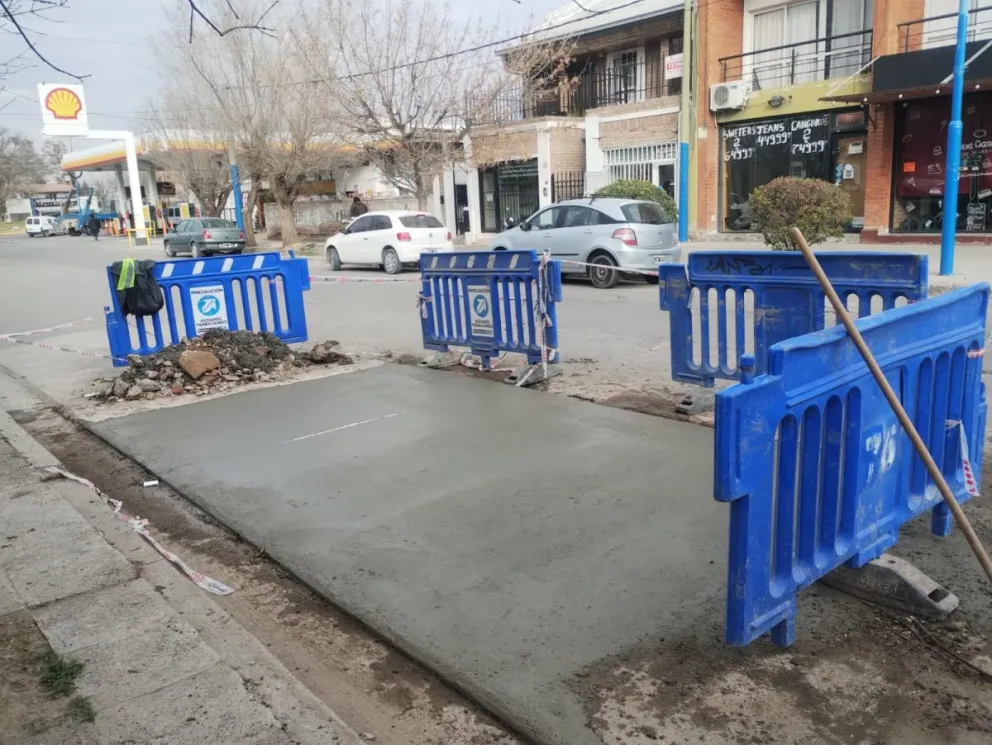 Varios puntos céntricos fueron reparados en los últimos días. 