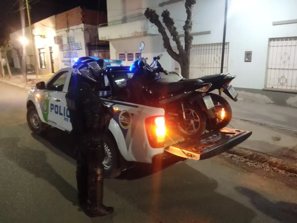 La Policía intervino en al menos seis hechos denunciados por vecinos de Roca. (Foto Gobierno de Río Negro)