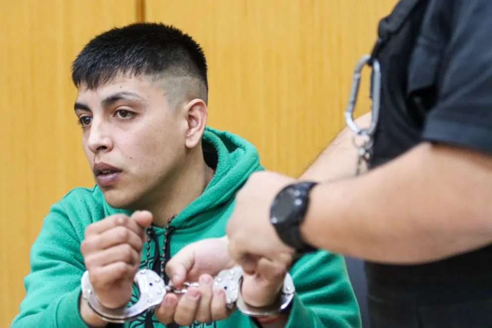 Santiago Melillán, imputado por el homicidio de Luciano García. Esta semana continúan las audiencias en el juicio. Foto (Tania Domenicucci-ANR)