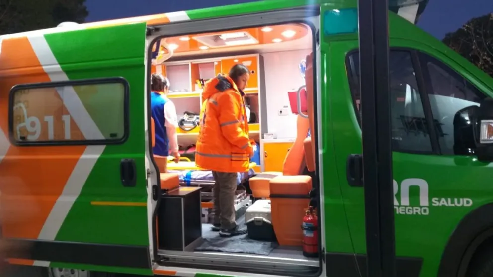 Se hizo presente el Siarme para asistir a uno de los heridos. Foto: archivo
