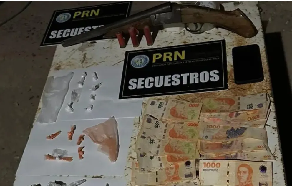 Siete personas fueron detenidas en el operativo. Foto (Gobierno Río Negro).