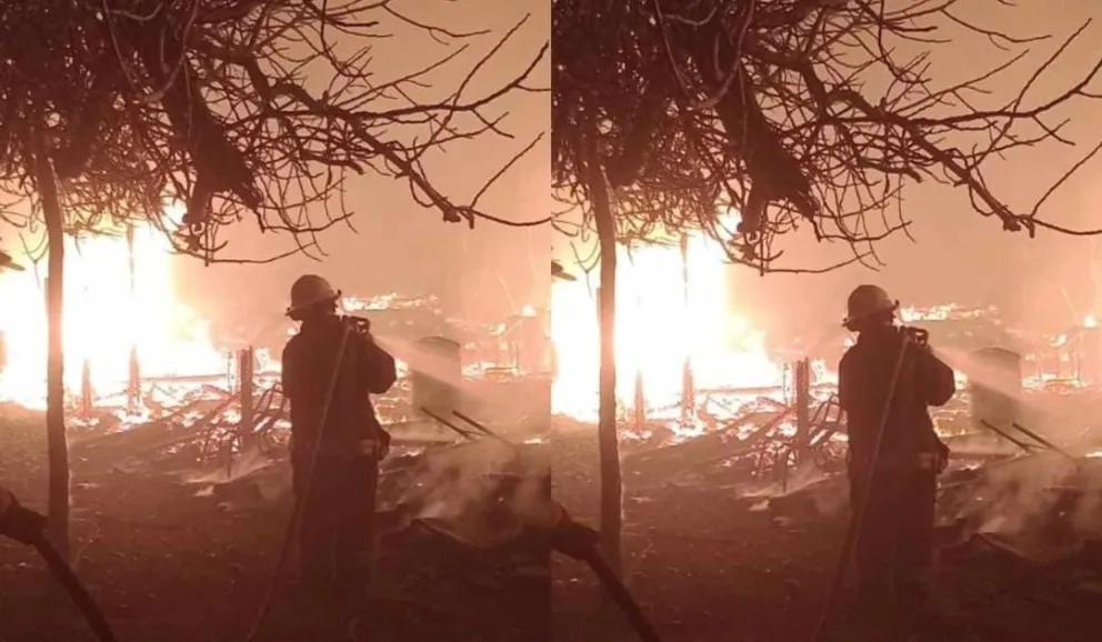 Ocurrió en la zona de chacras de Mosconi y dejó importantes daños materiales. Foto gentileza.