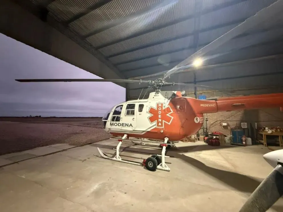 El Aeroclub de Choele Choel será la base operativa de un helicóptero sanitario privado de YPF. Foto (Gentileza)