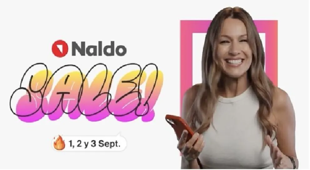 Durante los tres días de Naldo Sale, los clientes podrán aprovechar 14 cuotas sin interés con NaranjaX, 12 cuotas sin interés con Banco Galicia y Banco Nación, y hasta 24 cuotas fijas