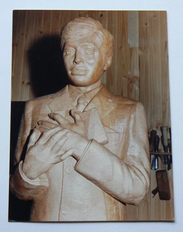 La escultura de Ceferino, al poco tiempo de ser finalizada. Foto: Marilu Villaruel