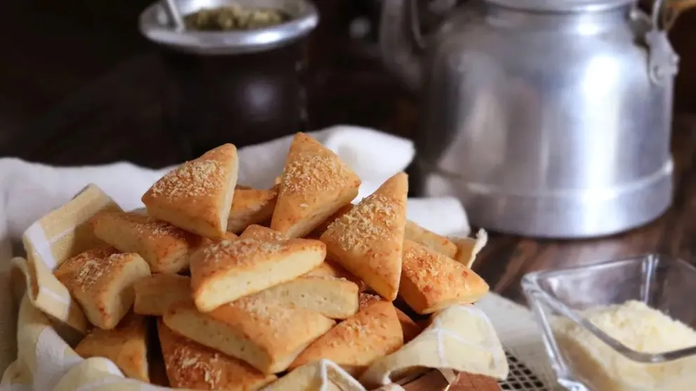 Bizcochitos de queso caseros.