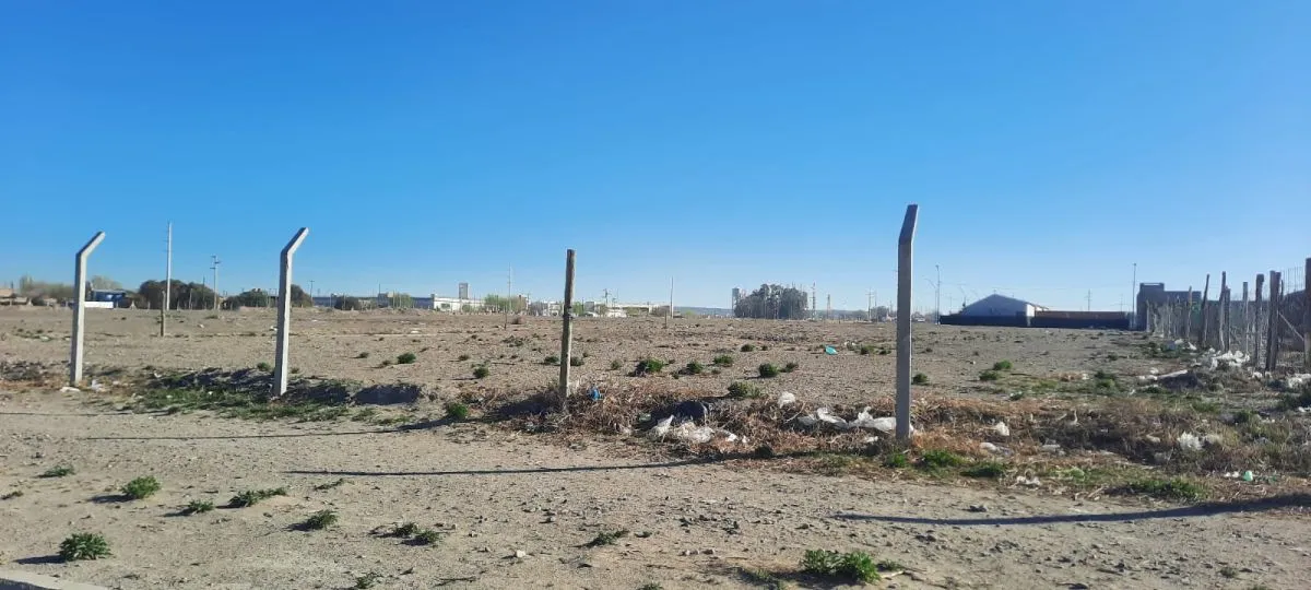 El extenso terreno donde se esperaba la construcci&oacute;n de las 196 viviendas. Foto: (ANR)