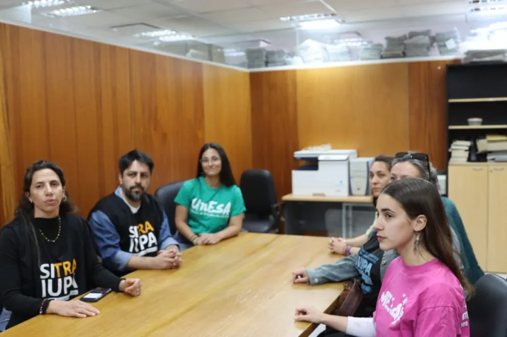 El encuentro tiene lugar en la Fiscalía N°7 de Ciudad Judicial. Foto: (Tania Domenicucci)