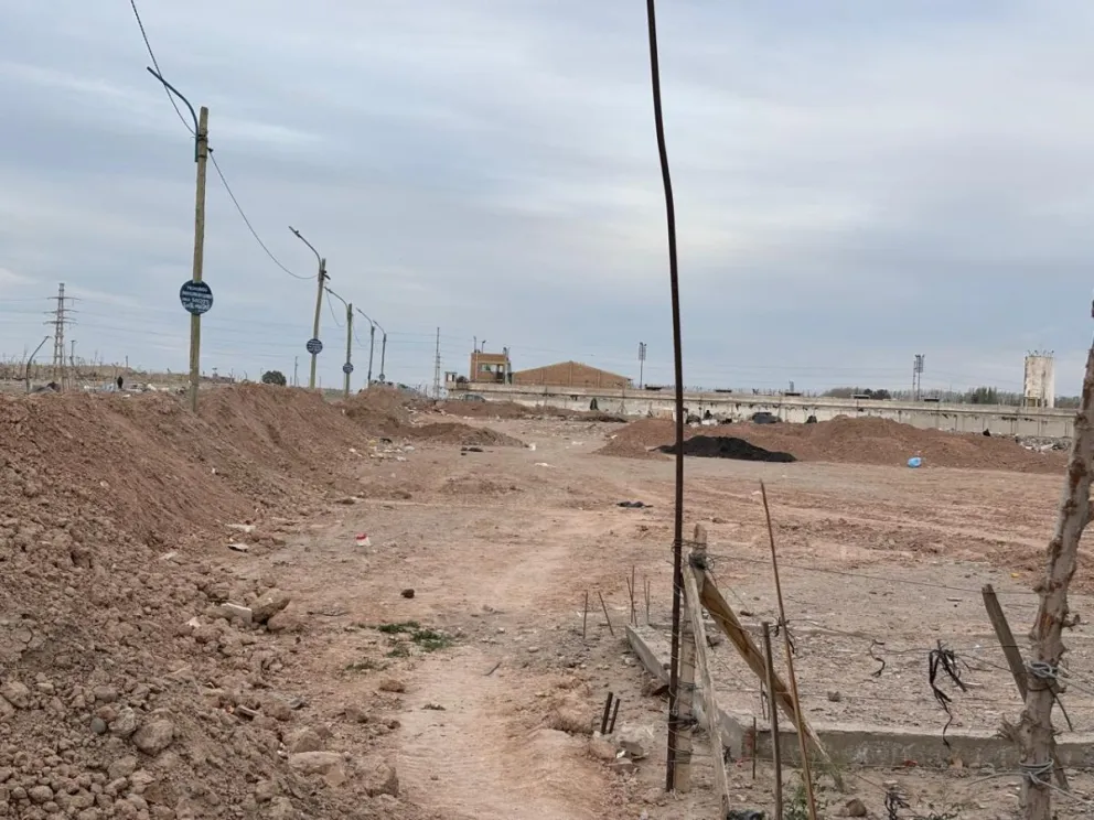 Durante la semana realizan trabajos en la zona que rodea al zanjón Este. (Foto ANR)