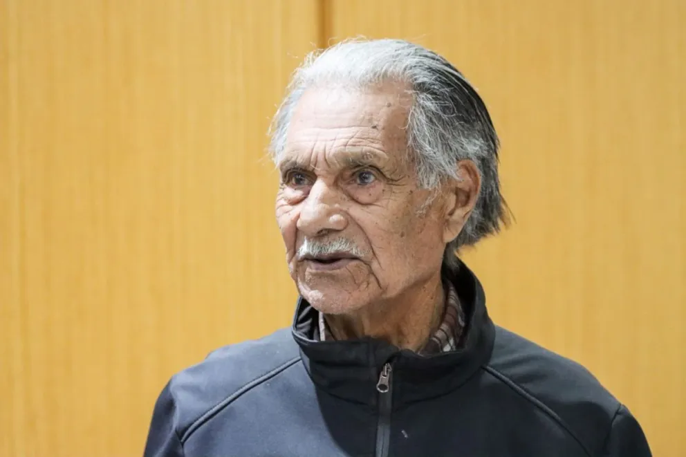 Asunción Ávalos, papá de Sergio Ávalos, en la Sala 5 de Ciudad Judicial. Foto: (Tania Domenicucci)