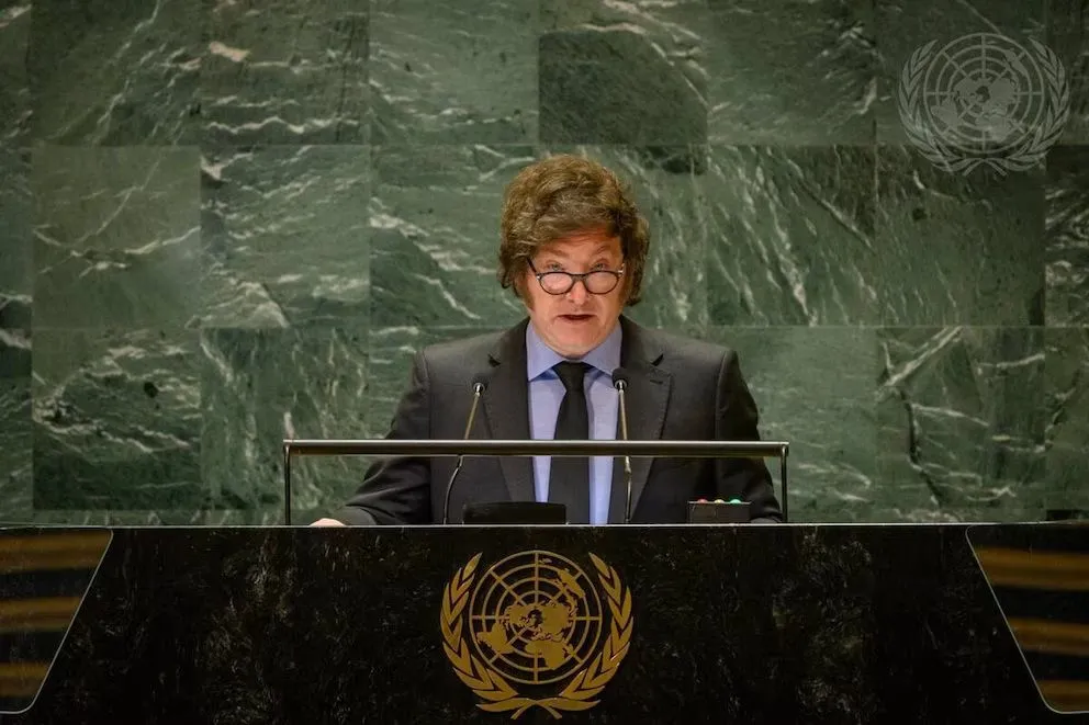El presidente Javier Milei. 