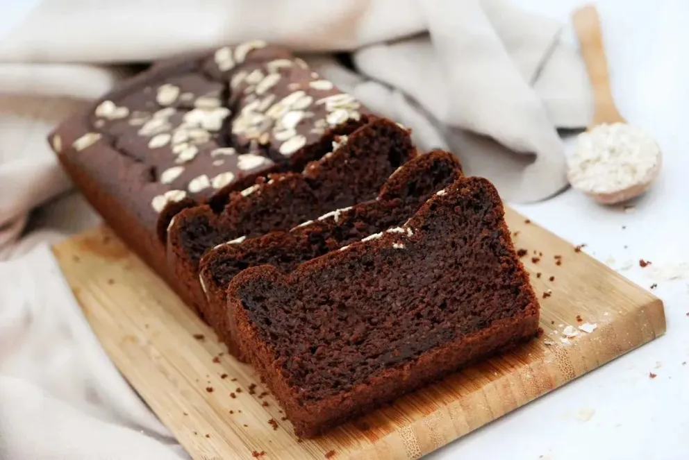 Budín de chocolate sin harina. 