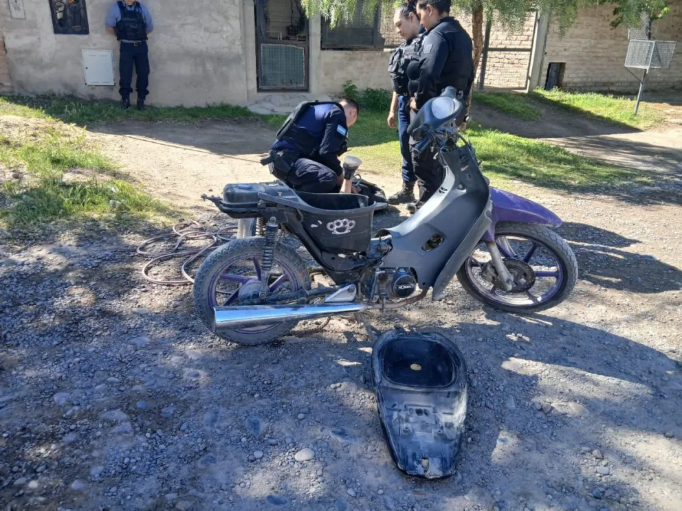 Los atacantes huyeron en moto hacia el norte de la ciudad. Foto: Policía de Río Negro