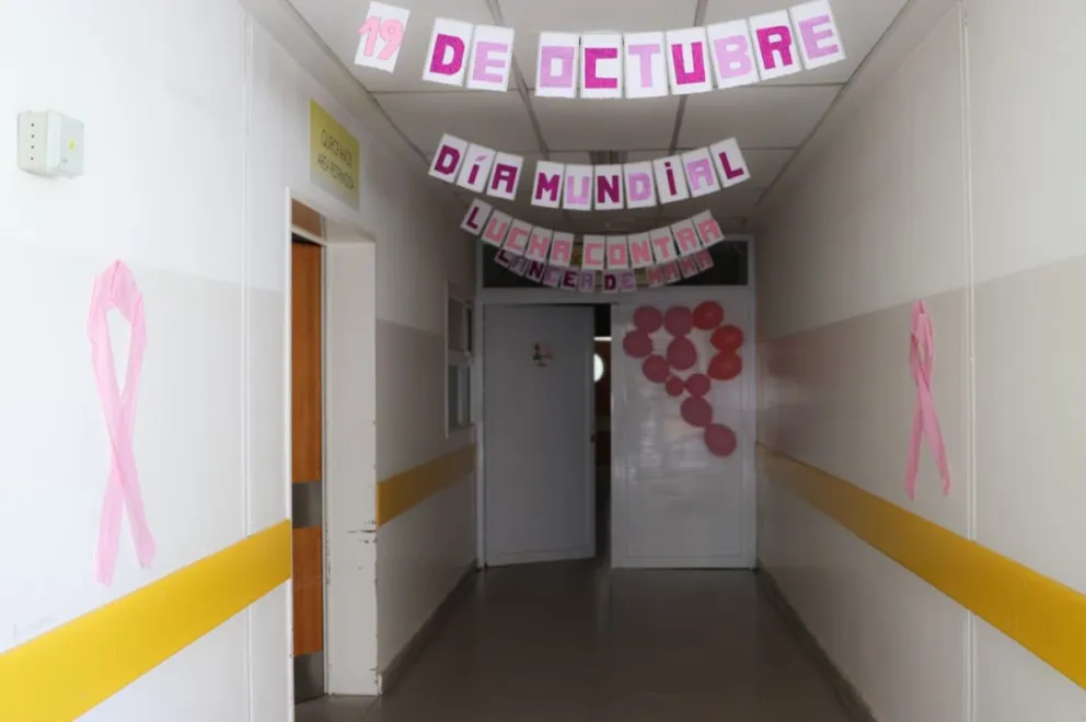 Durante octubre General Roca se suman al Octubre Rosa para promover la detección temprana del cáncer de mama. Fotos Tania Domeniccuci-ANR 