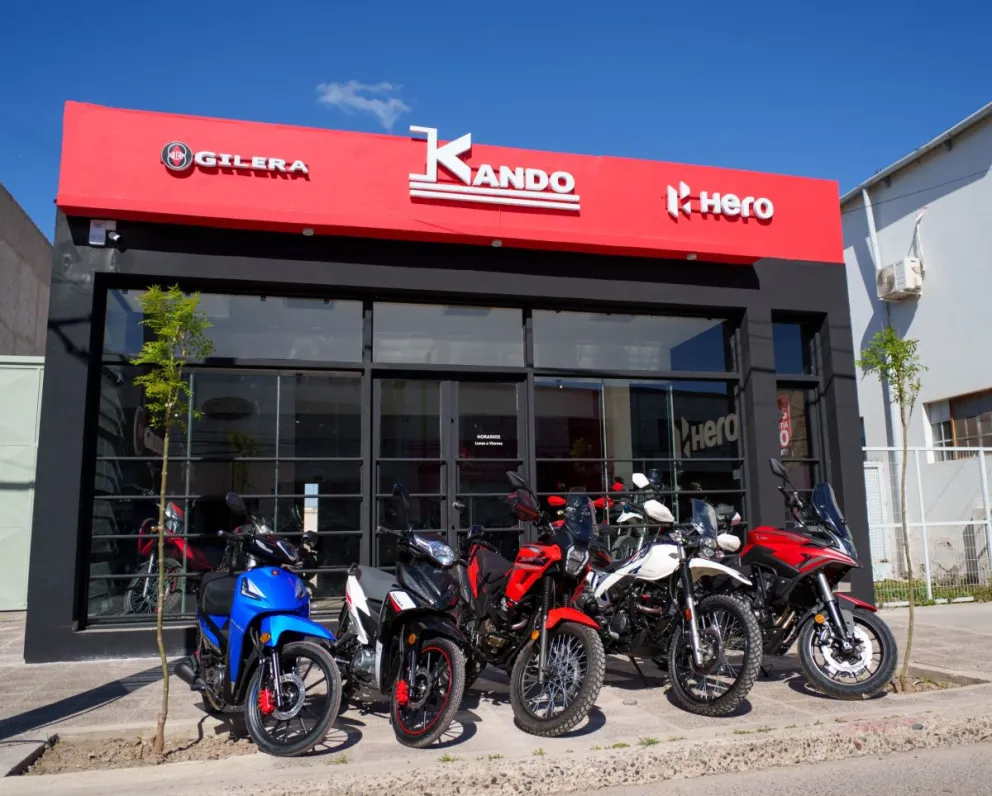 La empresa trabaja con marcas oficiales como Honda, Yamaha, Voge y Hero, además de
Gilera, Zanella, Motomel y Mondial. Foto: gentileza.