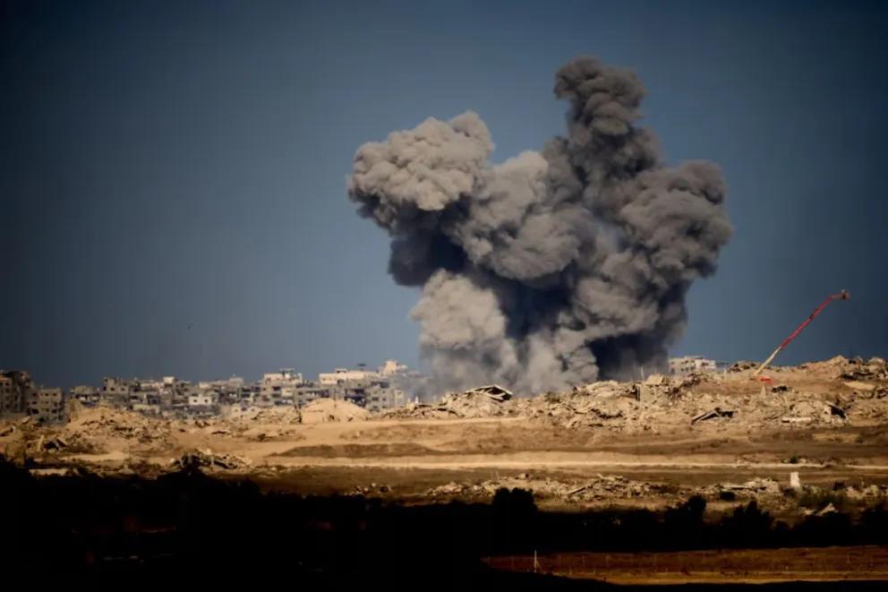 Ataque del ejército de Israel en la Franja de Gaza.