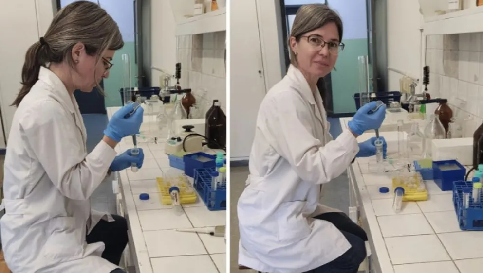 María Soledad Álvarez, investigadora del CONICET en el Instituto de Ciencias de la Tierra y Ambientales de La Pampa (INCITAP, CONICET-UNLPam).