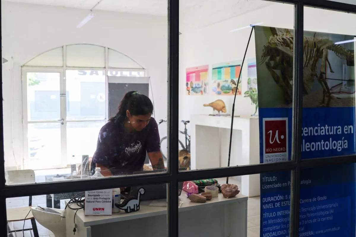 Su investigaci&oacute;n se reparte  Paso C&oacute;rdoba y el el Espacio de Estudios Paleontol&oacute;gicos. Foto: Tania Domenicucci