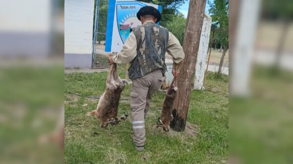 Uno de los demorados transportaba un can en el baúl con rastros de sangre. 