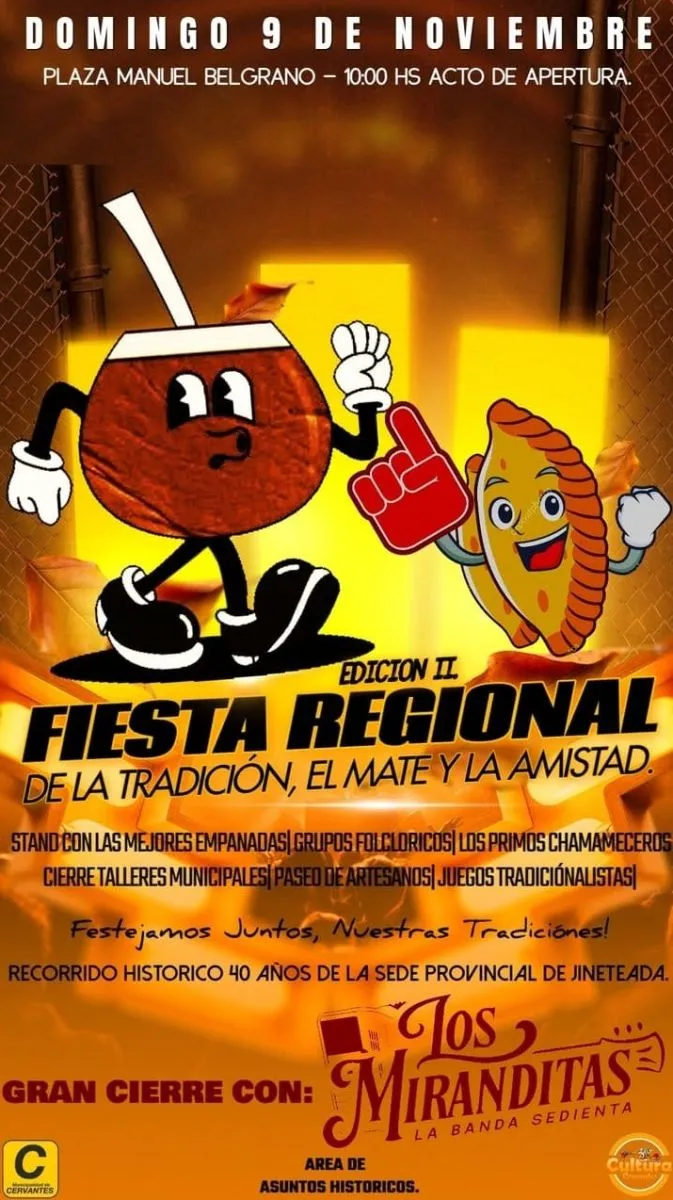 Fiesta de la tradici&oacute;n, el mate y la amistad en Cervantes. Foto: Municipio Cervantes