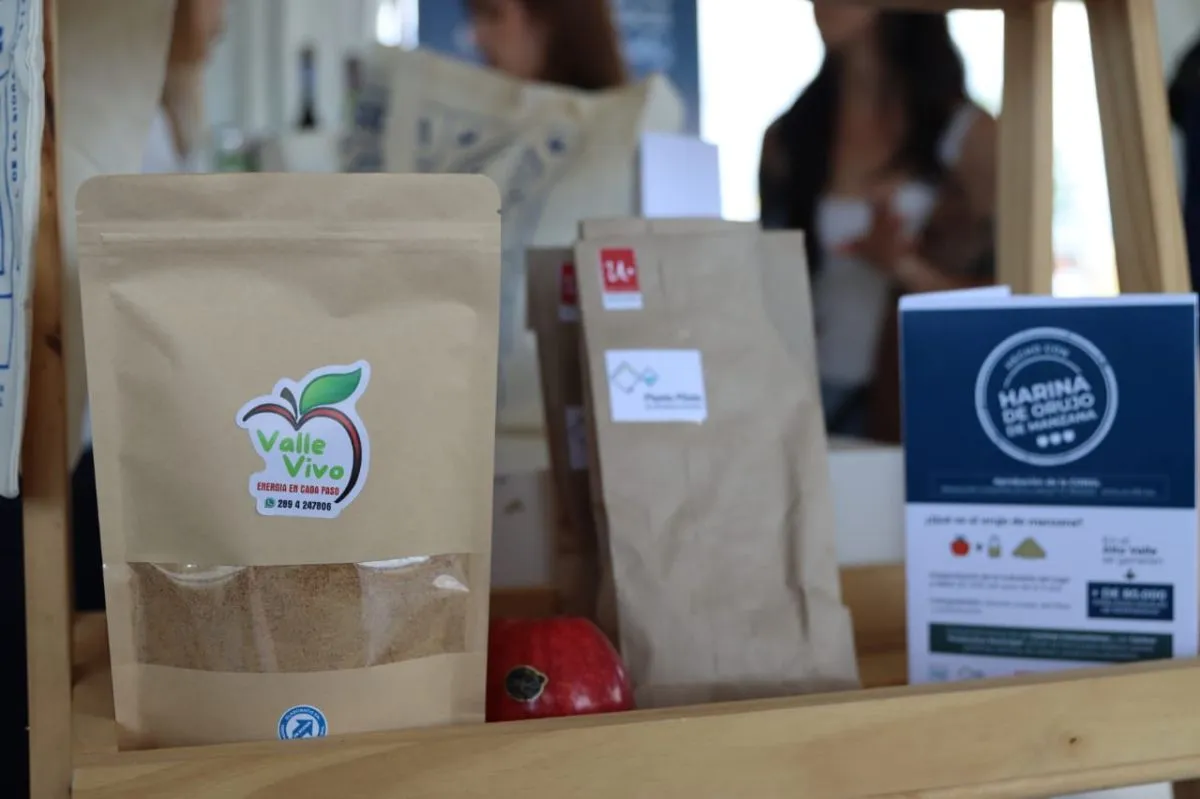 Harina de orujo, tambi&eacute;n se encontraba disponible en el festival. Foto: Tania Domenicucci