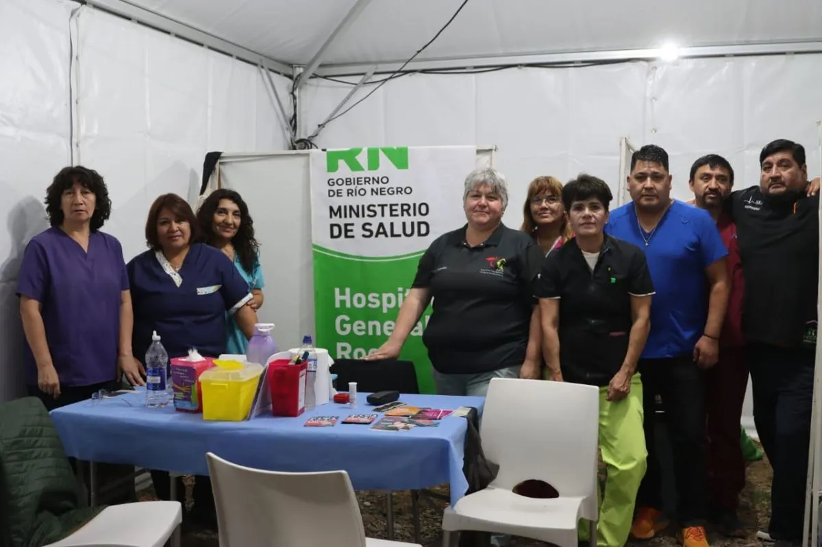 Personal de salud del hospital realiz&oacute; testeos y vacunaci&oacute;n. Foto: Tania Domenicucci
