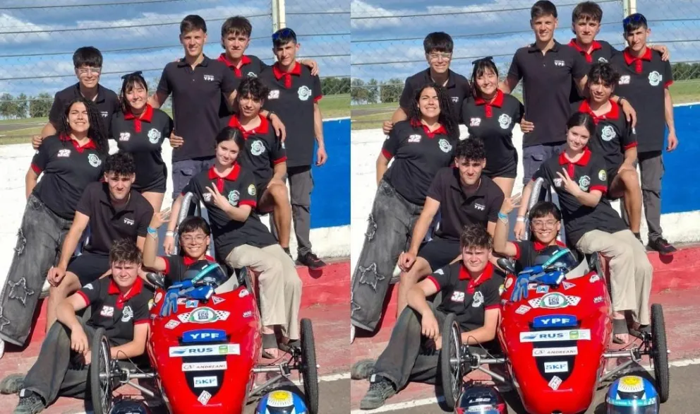 El vehículo del CET 1 completó un nuevo desafío en pista, fruto de meses de trabajo y aprendizaje compartido. Foto gentileza CET 1.