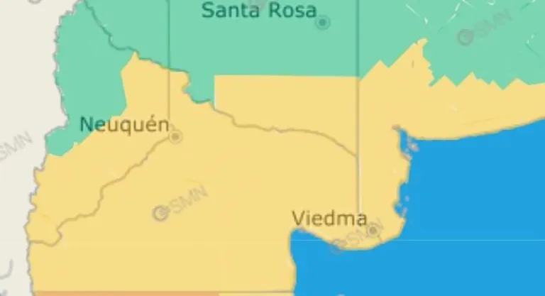 Alerta amarilla para gran parte de R&iacute;o Negro