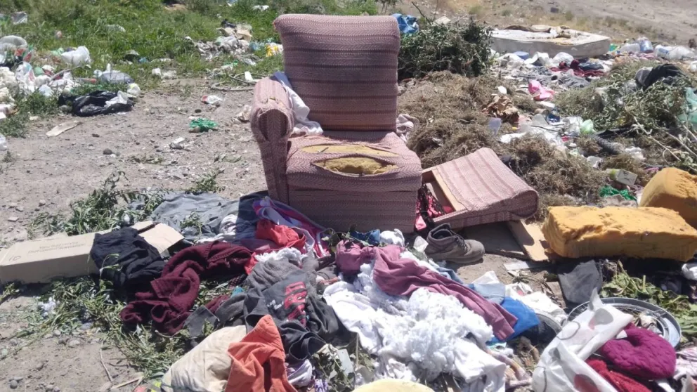 Una de las imágenes tomadas por vecinos de la toma Aeroclub en los sectores más afectados.