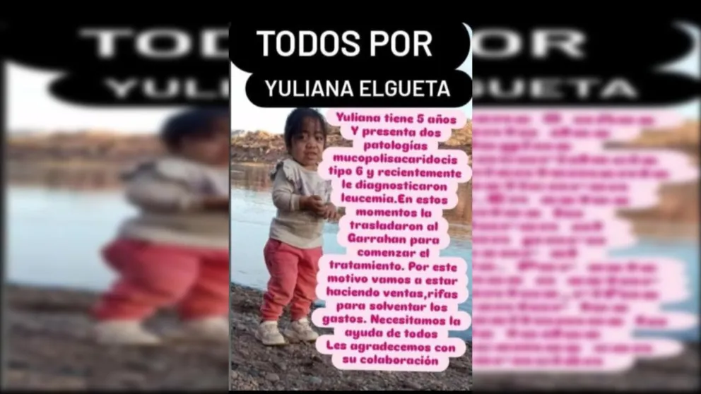 La niña de cinco años debió ser trasladada al Garrahan por una nueva patología. 