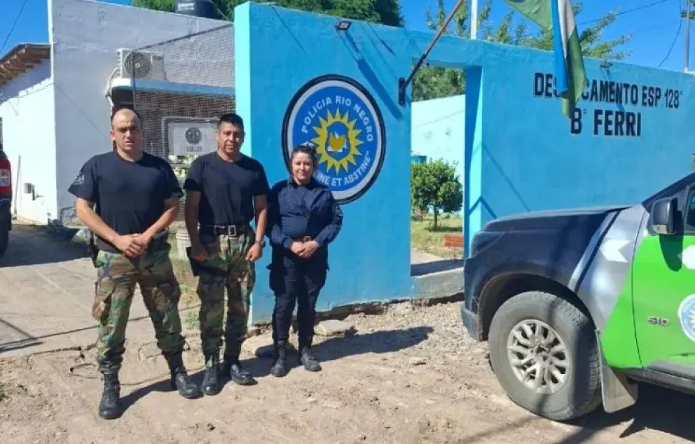 El personal del destacamento solicitó apoyo al COER. Foto: Gentileza
