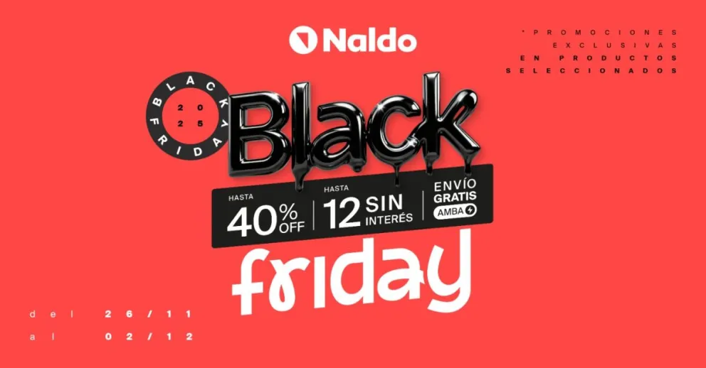 Además de los atractivos descuentos, la campaña incluye envíos a todo el país con retiro sin costo en cualquiera de las 98 sucursales de Naldo. Foto: Naldo