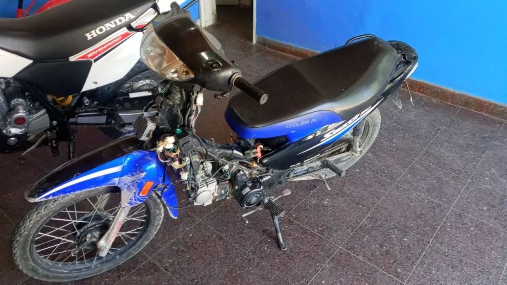 La moto en la que circulaba había sido robada hace dos meses. Foto: gentileza Policía de Río Negro