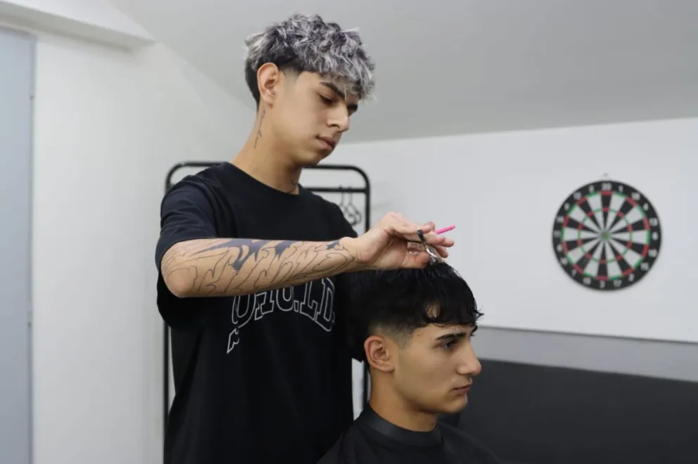 El boom de los barberos en la ciudad creció rápidamente en el ultimo año. Foto: Tania Domenicucci-ANR