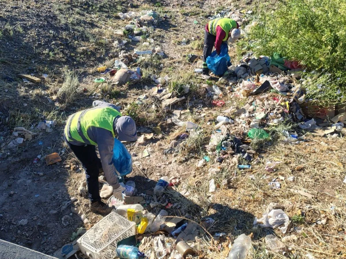 Cuadrillas municipales trabajaron en el lugar