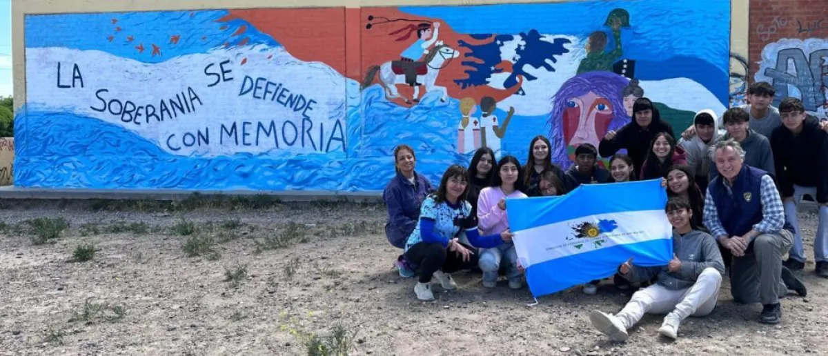 As&iacute; qued&oacute; el mural finalizado