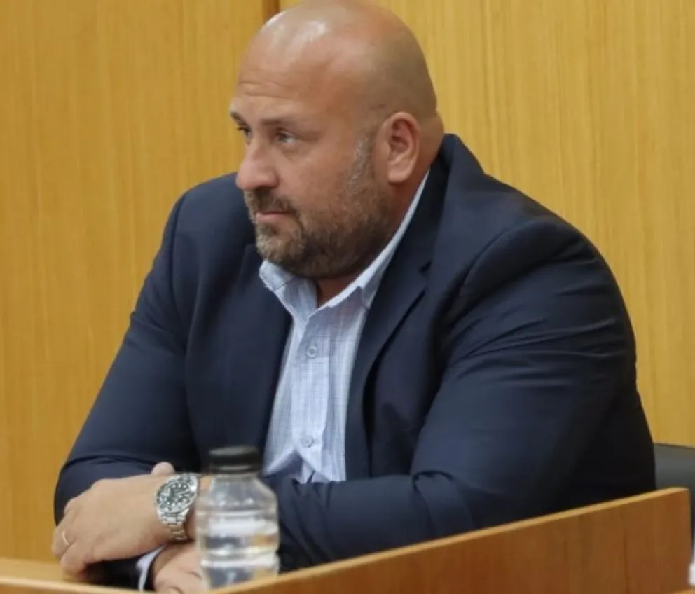 El abogado defensor Michel Richman durante la audiencia en la que intentó relativizar el poder adquisitivo del imputado con una comparación personal, en el debate por la prisión preventiva. Foto: Tania Domenicucci-ANR