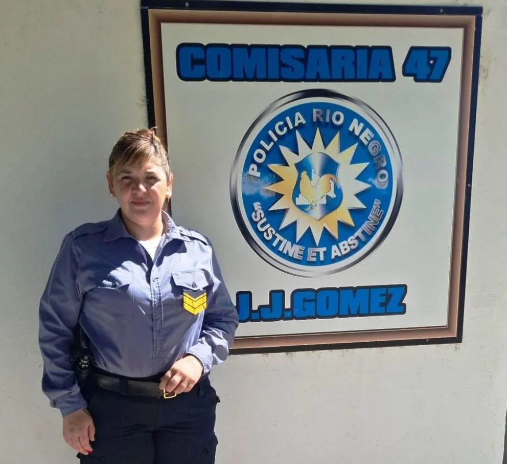 La rápida intervención policial permitió estabilizar a la beba antes de la llegada del personal de salud y su posterior traslado al hospital. Foto: gentileza Policía de Río Negro