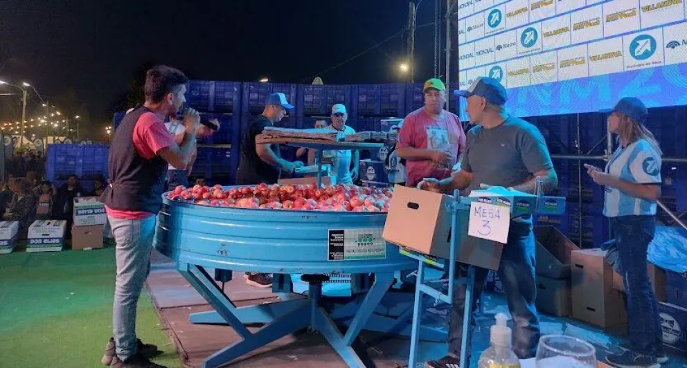 La competencia vuelve a brillar en la Fiesta Nacional de la Manzana. Foto: archivo