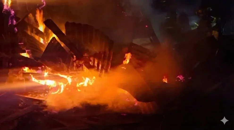 La presunción es que el inicio de lincendio habría sido intencional. (Foto: Gentileza)