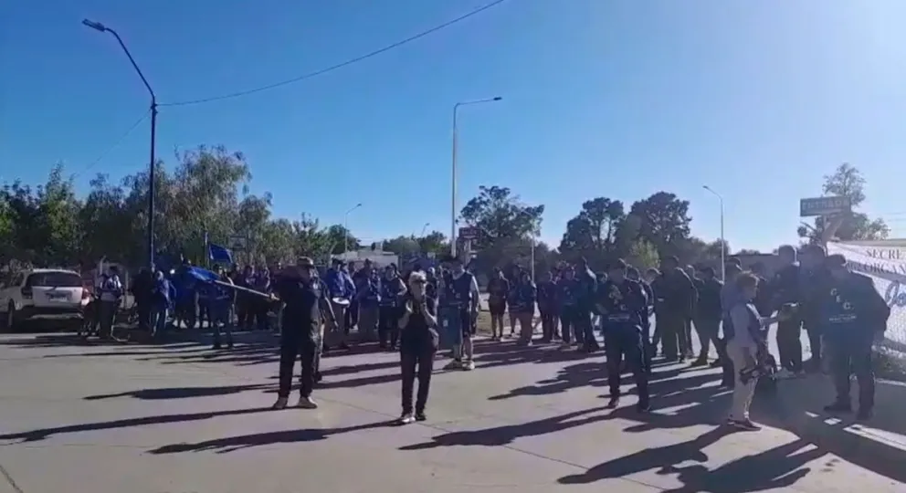 El gremio de empleados de comercios se encuentra en el lugar. Foto: gentileza